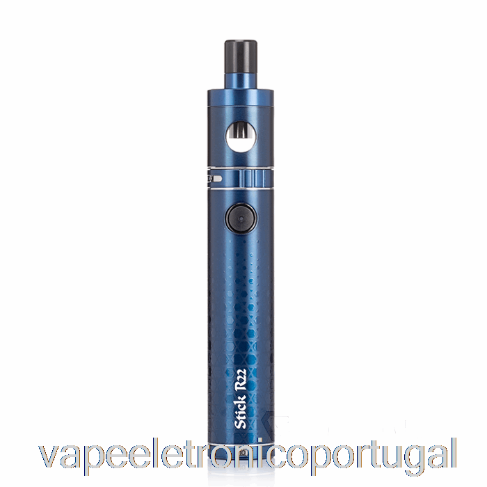 Vape Eletrônico Smok Stick R22 40w Starter Kit Azul Fosco